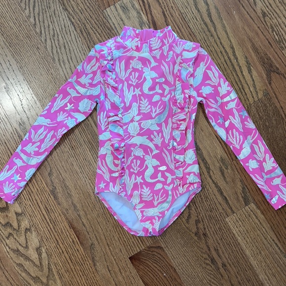 Boden Swim Boden Girls 67y Pink One Piece Bathing Suit Poshmark